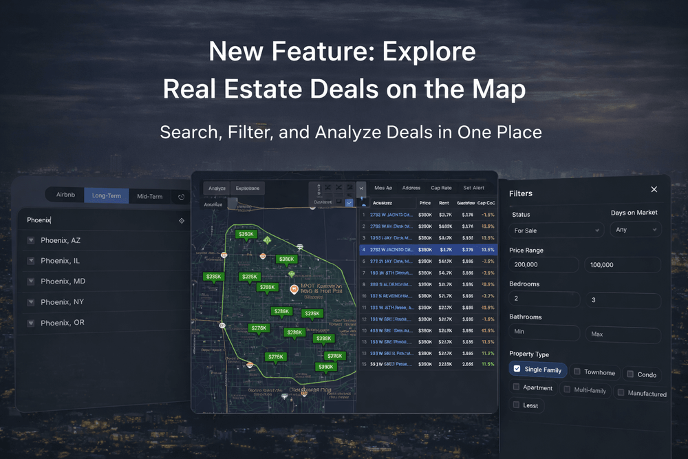 Explore Markets - Map, Search, Filter, and Analyze Deals Instantly