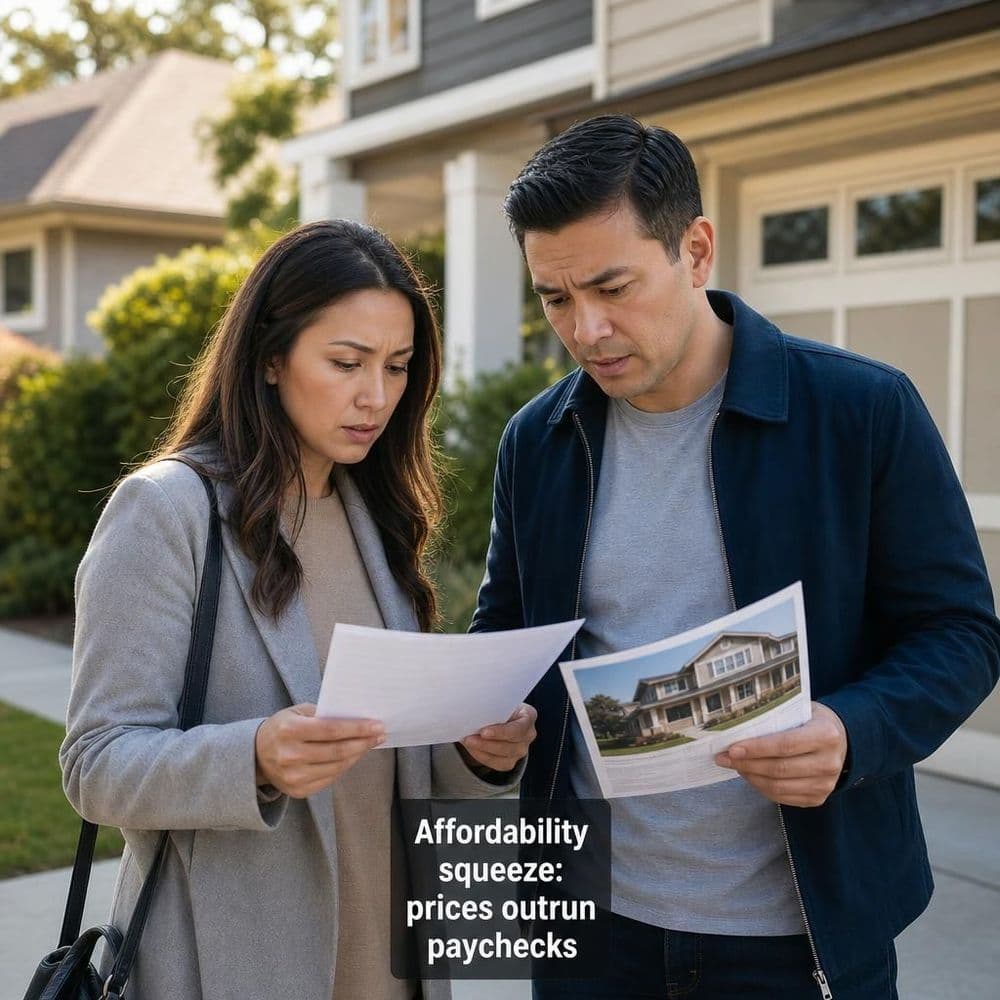 Affordability Squeeze Deepens as Home Prices Outrun Incomes (and Rates Stay Elevated)