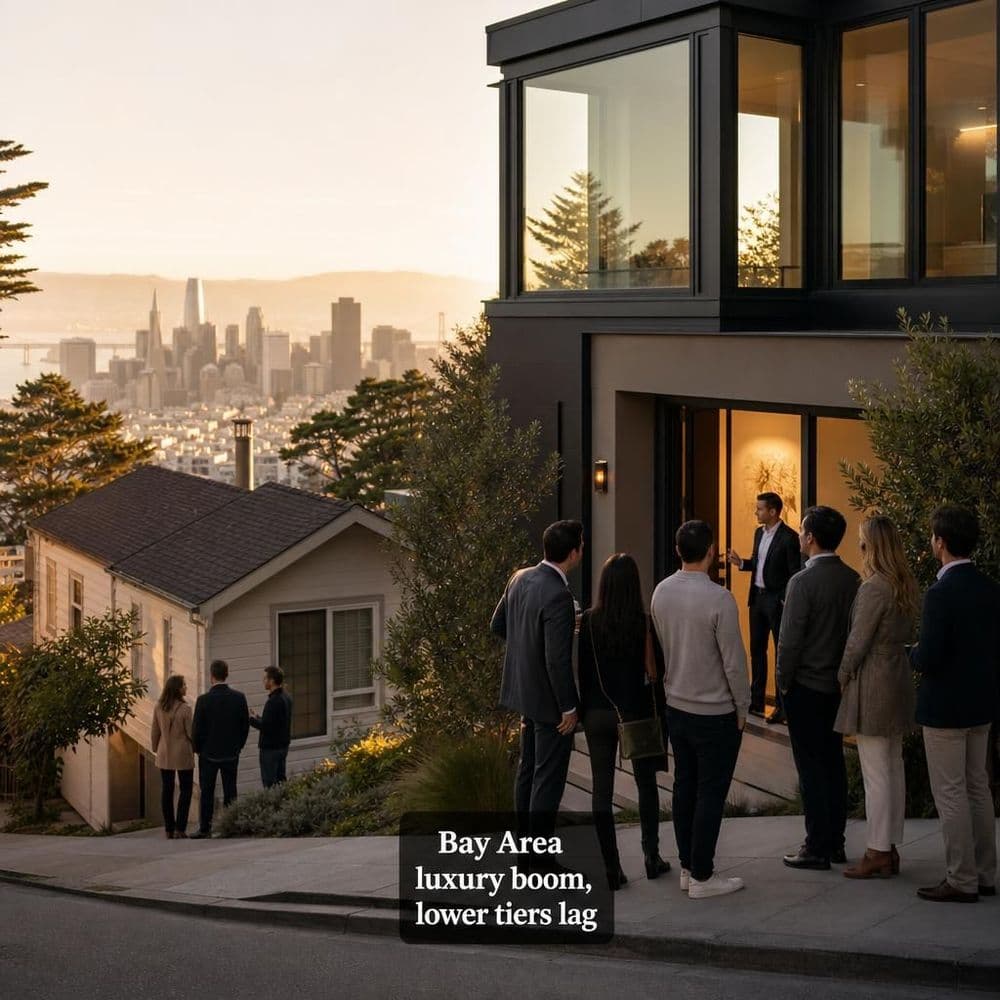 AI-era wealth is amplifying Bay Area housing: luxury up, lower tiers lag