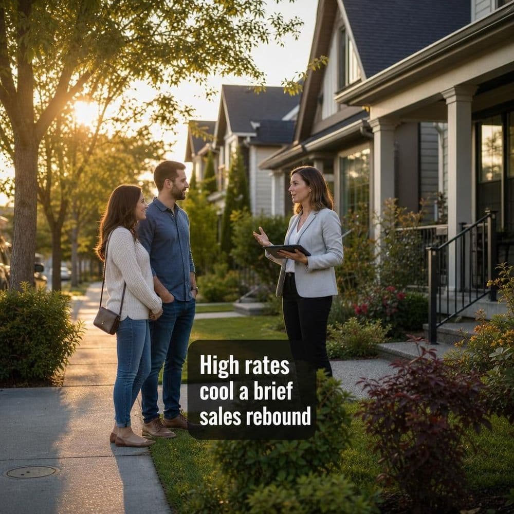 High mortgage rates are stalling the housing market after a brief spring sales rebound