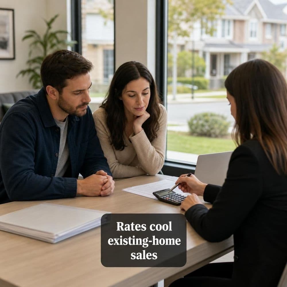 High mortgage rates cool existing-home sales even as inventory reaches a decade-high months’ supply
