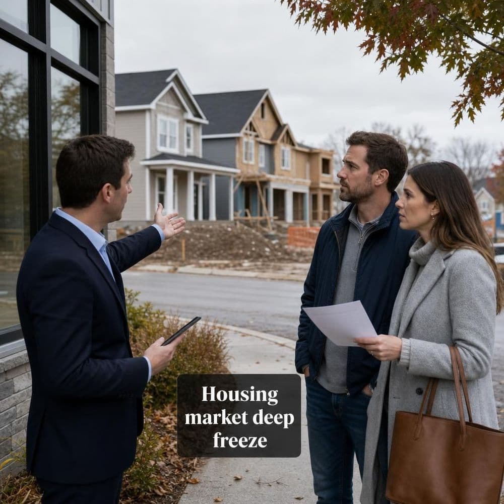 Housing Market Enters a Deep Freeze as Pending Sales Drop and Single-Family Building Pulls Back