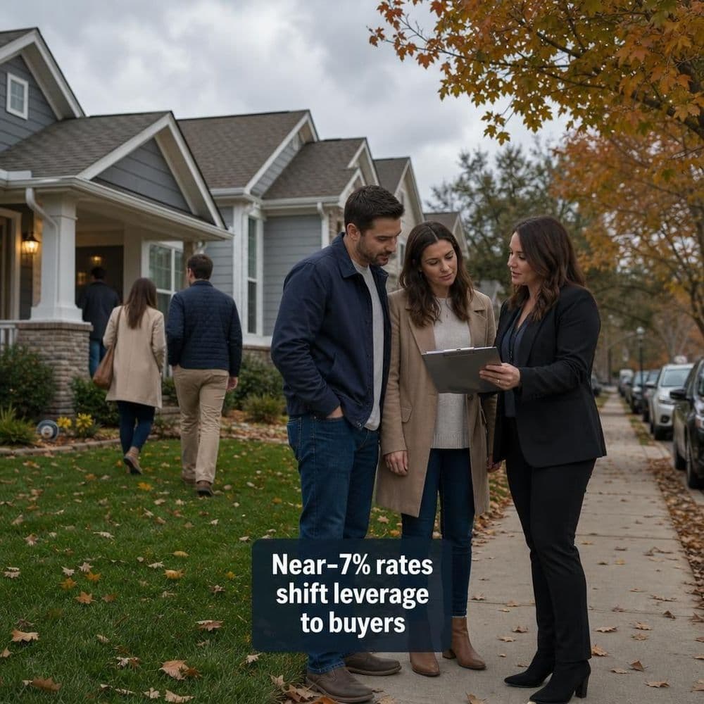 Mortgage rates near 7% are cooling demand — and giving buyers leverage again