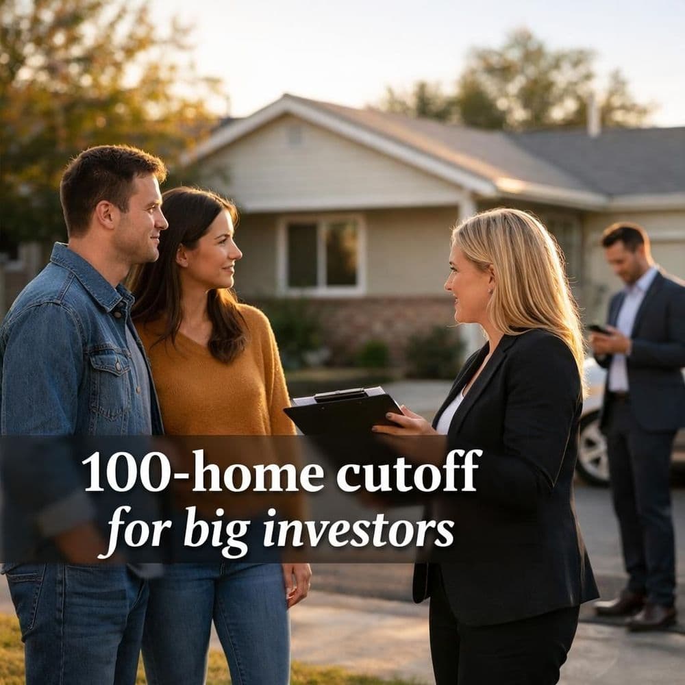 A proposed 100-home cutoff for institutional buyers: what it could mean for single-family inventory
