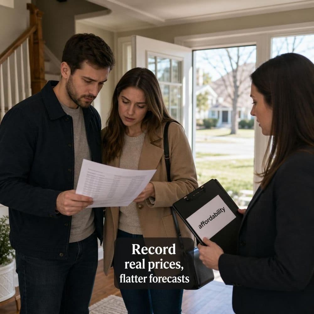 U.S. real home prices hit records, but Zillow’s forecast goes flat—what it means for 2026 buyers