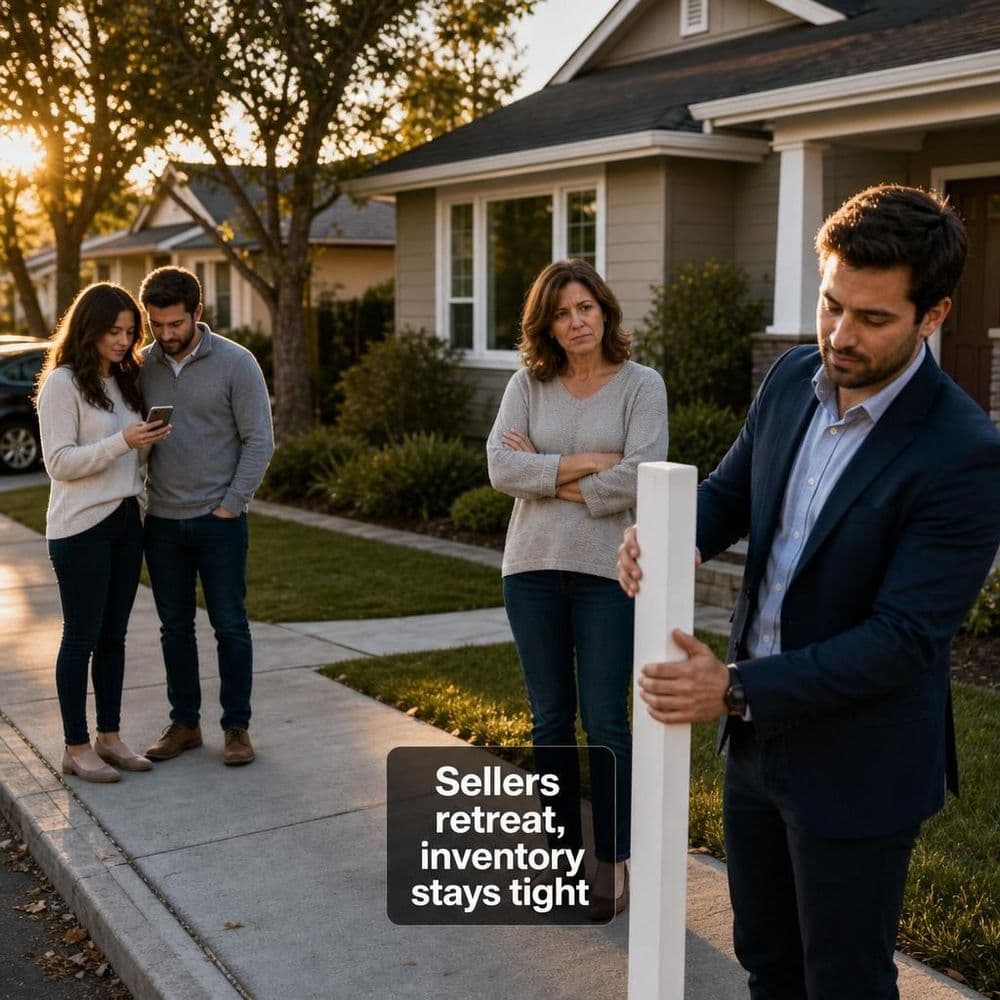 Sellers Pull Back as New Listings Shrink: Why the U.S. Inventory Crunch Still Bites