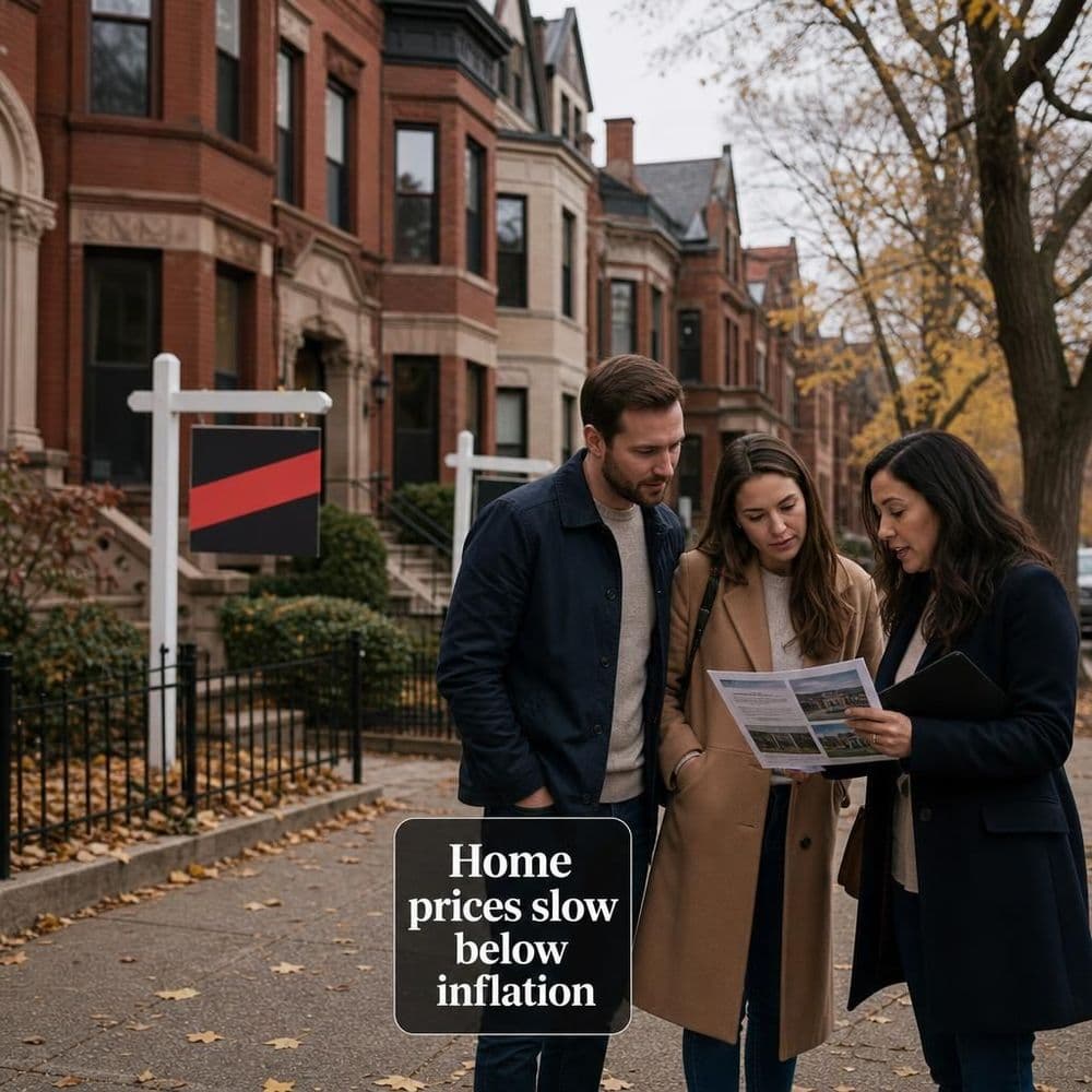 Home-price gains slip below inflation as Chicago leads and parts of the West cool